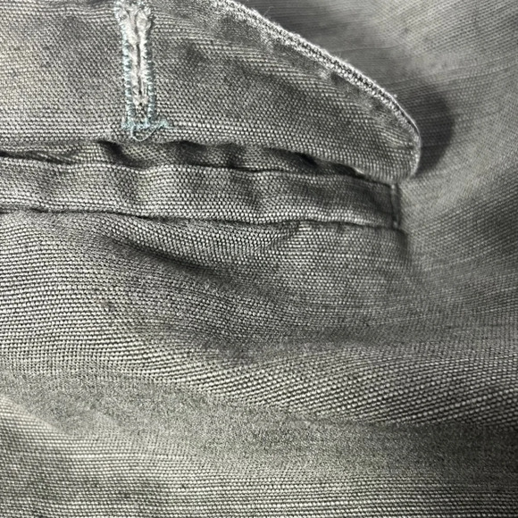 Marc Jacobs Two-Toned Capri Linen Pants Green Size 4 - Picture 13 of 15